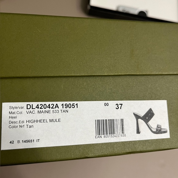 Tuckernuck Maria Luca Ivonne‎ High heel Mule Brown Studded Women's Sandals - Picture 2 of 14